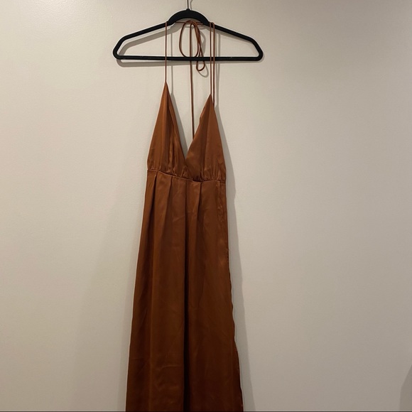 White Fox rust colored prom dress - Picture 5 of 11